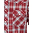 thumbnail image 3 of Wrangler Men's and Big Men's Short Sleeve Plaid Western Shirt, 3 of 3
