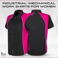 thumbnail image 2 of BIKER WEAR USA Short Sleeve Button Down/Collar Work Shirts for Women, 2 of 7