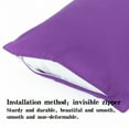 thumbnail image 4 of Ntbay 2 Pack Microfiber Toddler Pillowcases, Ultra Soft Travel Pillow Covers with Zipper Closure, 13" x 18", Purple, 4 of 6