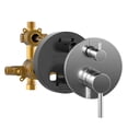 thumbnail image 4 of Refuge 10-in Rain Showerhead Combo Shower System with Adjustable Handshower Slide Bar and Pressure Balanced Mixing Valve Chrome 1.8 GPM, 4 of 5