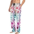 thumbnail image 4 of Men's Pajama Pants with Pockets Sleepwear Lounge Pants Stretch Casual Colorful Snake Skin, 4 of 6