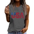 thumbnail image 4 of Summer Tank Top for Women Women Summer Crew Neck Sleeveless Racerback Tank Tops Casual Loose Fit Beach T Shirts, 4 of 5