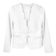 thumbnail image 1 of Chaqueta de Trabajo para Oficina Uniformes Ajustados de Negocios Formales con Frente Abierto Causal Blanco Colco Chaqueta de trabajo para mujer, 1 of 8