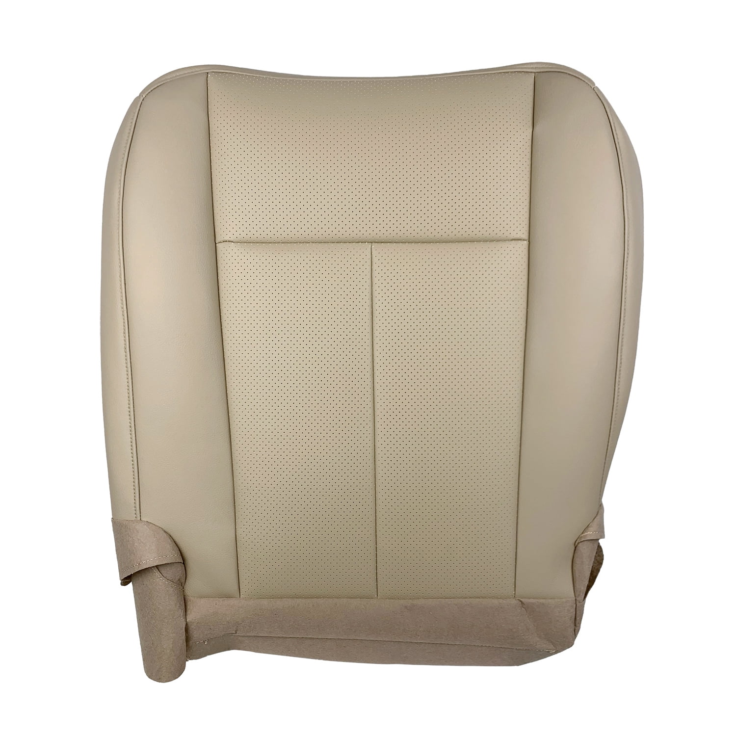 For 2007-2014 Ford Expedition Driver Passenger Perforated Leather Seat Cover Tan