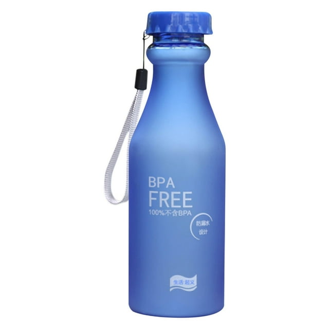 Matoen12 Portable Travel Water Bottle 500ml Plastic Transparent Matte Outdoor Sports Water Cup for Office, Gym