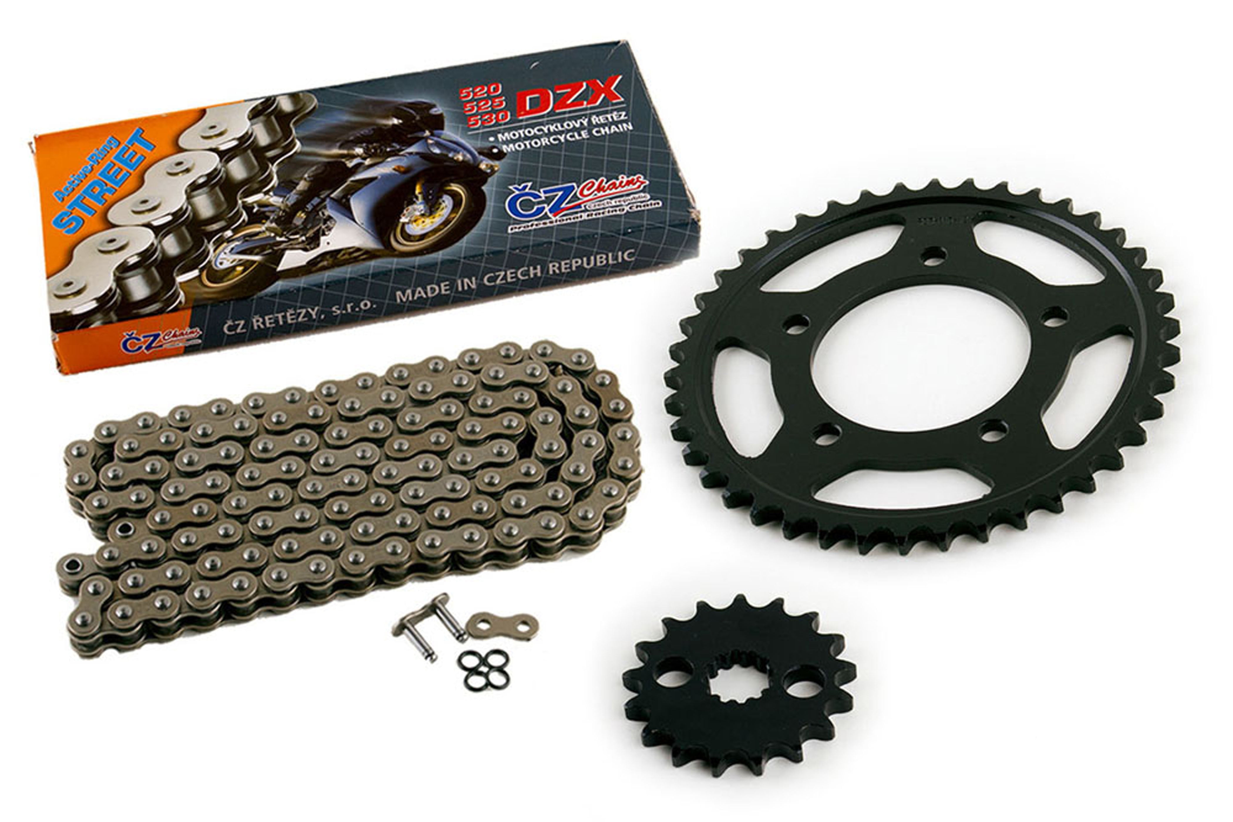 2014 2015 Kawasaki Ninja ZX14R ZX1400 CZ DZX X Ring Chain & Sprocket 17/42 120L