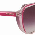 thumbnail image 3 of 57976 auth MIU MIU transparent pink Sunglasses w gradient pink Lens SMU03M, 3 of 5