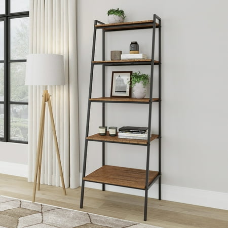 

Electronn District Indoor Metal 5-Tier Open Ladder Shelf