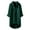 Green, variant on Women's Korean Style Solid Color Linen Shirt Loose, for Autumn, Polyester, XXXXL XXXXXL Sizes