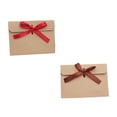 thumbnail image 3 of OUNONA 50Pcs Wedding Envelope Kraft Paper Bowknot Style Light Brown Invitation Cards Envelope for Decor, 3 of 6