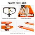 thumbnail image 6 of Industrial Duty Pallet Jack 5500 lbs Capacity for Warehouse,27"x48" Forks, 6 of 7