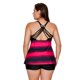 thumbnail image 3 of 2x Tankini Rayas Grande Tamaño Top Boardshorts de Ropa de Moda , Rosa, L BLESIY traje de baño tankini para mujer, 3 of 8