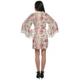 thumbnail image 4 of Moomaya Printed Short Bride Getting Ready&nbsp;Dress&nbsp;Bell Sleeves&nbsp;Bathrobe&nbsp;Women Wrap, 4 of 6