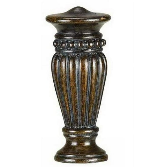 Cal Lighting Resin Finial in Dark Wood