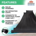 thumbnail image 4 of Sunquest Système Complet de Chauffage de Piscine - 8 Panneaux (2 Pi x 12 Pi) avec Trousse de Contournement et de Toit - Chauffage Solaire pour Piscines hors Terre et Creusées - Panneau à Conception en Tube sur Toile - Polypropylène Résistant aux UV, 4 of 10