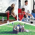 thumbnail image 4 of 20 Oz Soccer Print Skinny Insulated Stainless Steel Tumblers With Straw & Lid Metal Double Wall Vacuum Travel Coffee Mug Gift For Soccer Fans, 4 of 7
