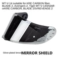 thumbnail image 2 of Visera para casco MT-V-14 Cola Lente protectora Plateado, 2 of 6