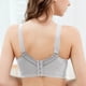 thumbnail image 2 of Gibobby Sujetadores deportivos para mujer Sujetador de yoga de soporte medio acolchado con tiras Sujetador de entrenamiento Brasier sin varillas para mujer(Gris,85B), 2 of 5