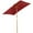 Vin Rouge, variante sur Outsunny Parasol de Patio en Sapin 6,6 X 5 Pi avec Mécanisme d'Inclinaison, Baleines en Bambou