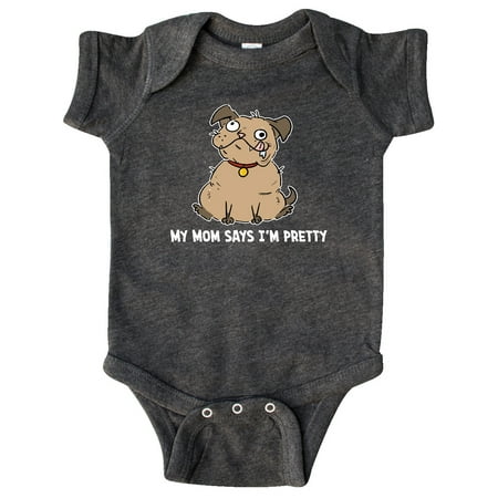 

Inktastic My Mom Says I m Pretty with Brown Dog Gift Baby Boy or Baby Girl Bodysuit