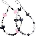 thumbnail image 1 of ZHAOCHENG Correa con cuentas para teléfono móvil, pulsera con cadena para teléfono móvil, cordón antipérdida, 2 uds., 1 of 5