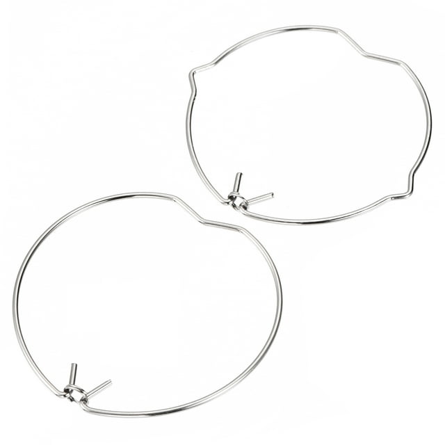 Unique Bargains Anneau de Ressort de Retenue de Lampe MR16 2 Formes Support d'Ampoule en Acier Lot de 30