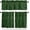 Red Green Dark Green, variant on Christmas Kitchen Curtains and Valances Set, Rod Pocket Curtains Tier Farmhouse Window Curtains 24 Inch Length, Xmas Leaves Ball Star Berry Retro Rustic 3 Piece Kitchen Curtains Set