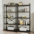 thumbnail image 4 of Casacomoda 5-Tier Bookshelf, Freestanding Book Shelf, Home Office Bookcase for Bedroom, Living Room, Black, 4 of 6