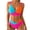 Hot Pink, variant on Womens Bikini Swimsuits Fashion Swimwear 2 Piece Bathing Suits Color Block Criss Cross Swimwear Quick Dry Swimsuits