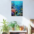 thumbnail image 5 of Chilfamy Coral Reef Canvas Print Home Decoration Wall Art for Bedroom Living Room Bathroom Office - Wall Pictures 12x16in, 5 of 5