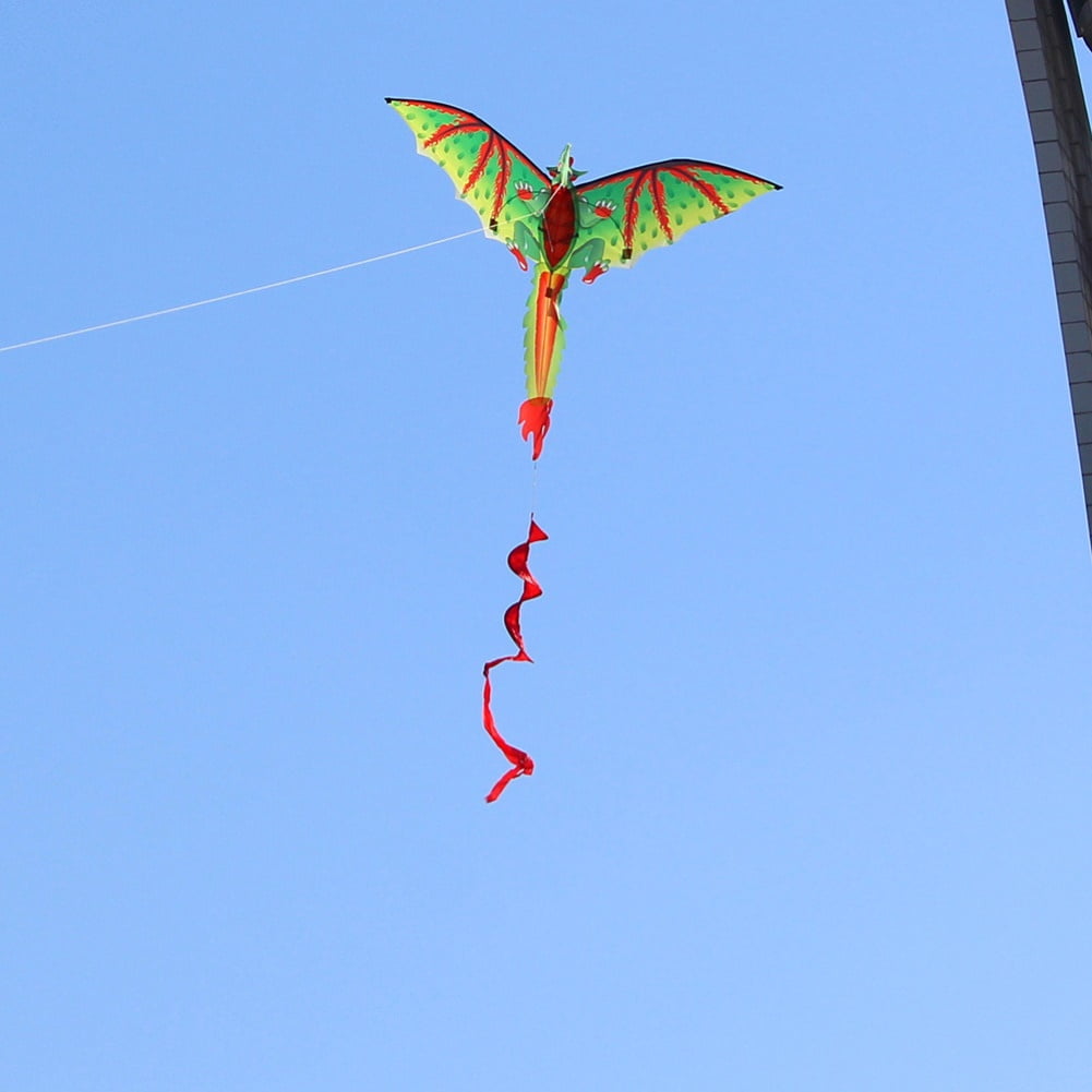 SPRING PARK Kids Cute 3D Dinosaur Kite Flying Game Outdoor Sport Playing Toy Kite with 100m Line