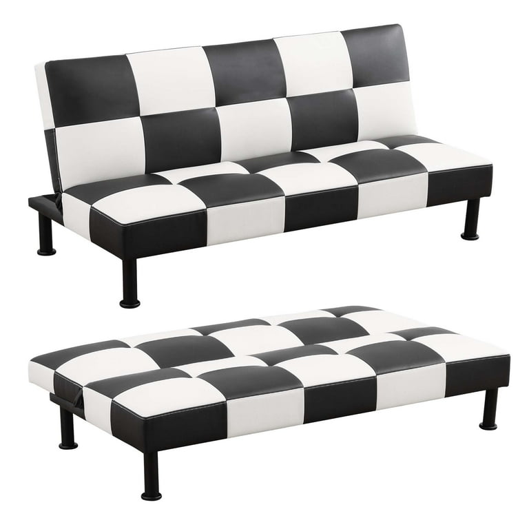 Black and white futon discount