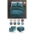 thumbnail image 2 of Grace Living Aashvi Crinkle Velvet 3pc Comforter Set - 2 Pillow Shams, 1 Comforter, 2 of 5