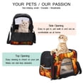 thumbnail image 3 of Thanksgiving Pumpkin Leaves Sherpa Fabric Dog Bag 900D Oxford Cloth Pet Carrier with Nylon Webbing - 17x10x11.8 Inches, 3 of 7