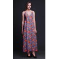 thumbnail image 4 of Bimba Floral Printed Adjustable Spaghetti Strap Long Maxi Dress Summer Beachwear-XX-Large, 4 of 6