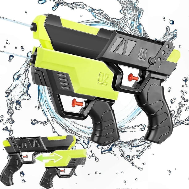 Water Blaster for Kids, 2-in-1 Splash Gun with Extended Range, Fun Outdoor Play Toy