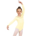thumbnail image 4 of Girls' Solid Color Long Sleeved Round Neck Dance Practice Uniform Medium And Large Children's Jumpsuit, 4 of 5