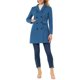 thumbnail image 2 of Abrigo de invierno para mujer INSPIRE CHIC con solapa muesca, abrigo trench de doble botonadura, L azul grisáceo, 2 of 6