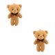thumbnail image 1 of Sonducket Animales de peluche Material de algodón PP flexible Diseño de muñeca de oso pequeño Llavero portátil Regalos para niños Útil Mano Sentirse Type1 NO1 Sonducket CBP220743, 1 of 5