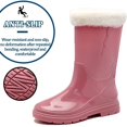 thumbnail image 3 of AUXDIQ Wellington Boots Women Mid-calf Wellies Waterproof Rain Boots Outdoor Garden Shoes, 3 of 6