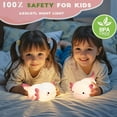 thumbnail image 4 of Lindos artículos de ajolote: Luz nocturna recargable para niños con diseño de silicona LED | Ideal para mesitas de noche y decoración infantil, 4 of 6