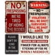 thumbnail image 2 of Señal Advertencia Metal Retro Letrero Pintura Hierro Rectangular 30x40cm 4 Uds., 2 of 6