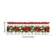 thumbnail image 3 of Dongrere Christmas Curtains for Kitchen - 53.9x17.7 Inch Window Valance for Christmas, Polyester Decor, 3 of 6