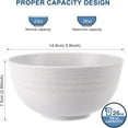 thumbnail image 2 of Unbreakable Wheat Straw Cereal Bowls - Microwave and Dishwasher Safe Soup and Salad Bowls, Set of 8, 26 Ounces, 2 of 6