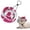 A, variant on Bucket Hat for Dogs & Cats, Summer Pet Sun Hat with Round Brim & Adjustable Neck Strap, UV Protection Outdoor Cap for Puppies, Small Medium Pets, Walking, Travel, Camping, Anti-Strangulation Design
