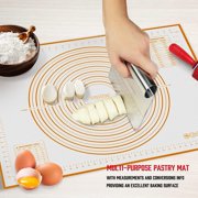 Silicone Pastry Mat - Walfos Non-Stick Baking Mat Fondant Mat with Measurement, Non-Slip Rolling Mat, Perfect for Rolling Dough, Cookie & Baking 23.6 x 15.7