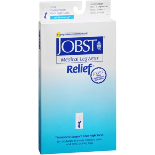 BSN Jobst Jobst Relief Therapeutic Support Knee High Socks, 1 ea ...
