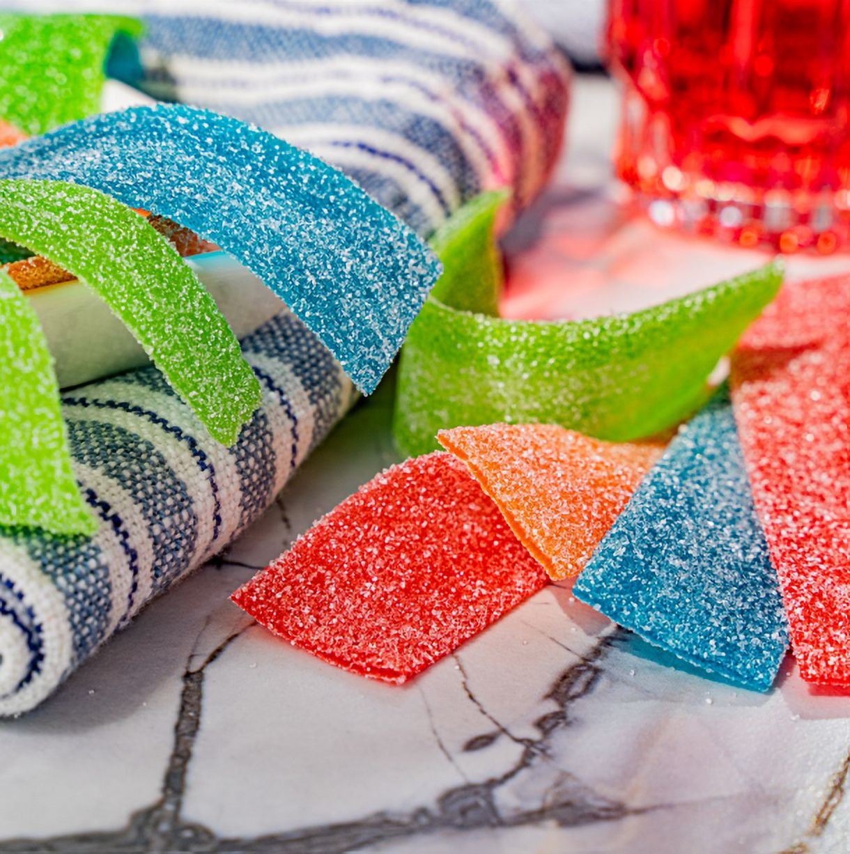 HARIBO Zing Sour Streamers Gummies Original Assorted Fruit Flavor