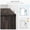 Dark oak, variant on 6# 67.4" Tall 5-Shelf Farmhouse Bookcase with Colonial Molding