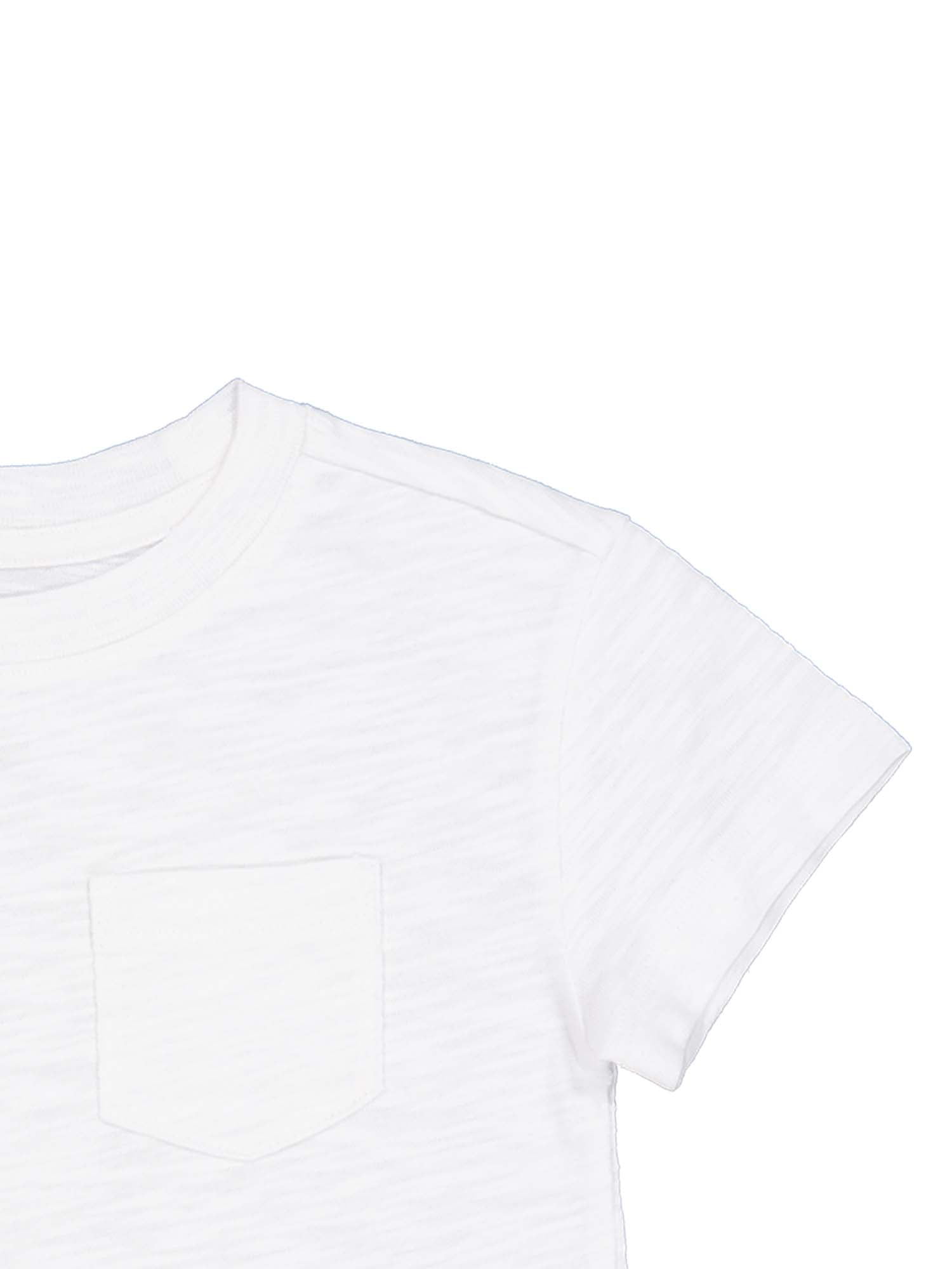 Wonder Nation Short Sleeve Boxy Pocket Tee, Size 4-18 & Plus